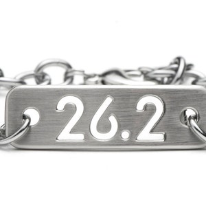 26.2 or 13.1 - Marathon or Half-Marathon Running Bracelet Adjustable Chain ATHLETE INSPIRED, gift for runner, marathon gift, marathon runner