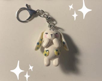 Handmade Polymer Clay Ao Haru Ride Keychain | Anime Bag Charm, Animal Accessory
