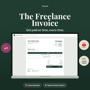 Vorlage für Freelance-Rechnungen – Automatische Berechnung in Google Tabellen & Excel + Video-Tutorial