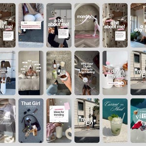 Plantillas virales para creadores de contenido / Reels de Instagram para iOS / Plantillas de video vlog para TikTok / Redes sociales editables / Plantillas de Canva