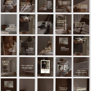 120 Brown Aesthetic SMM Coaching Instagram Templates, Social Media Manager Kit, IG Carousel Posts, SMM Viral  Reel Cover Canva Butter Yellow