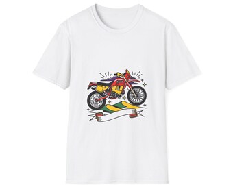 Dakar Rally Motorcycle Shirt | Vintage Off-Road Racing Tattoo Flash Art Tee | Adventure Bike Gift