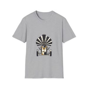 Camiseta NHRA Top Fuel Dragster Art Deco / Regalo vintage para aficionados a las carreras de aceleración / Camiseta geométrica de coche de velocidad imagen 3