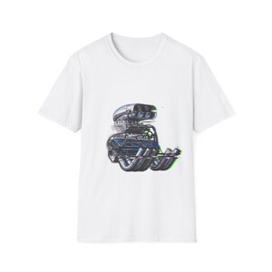 Camiseta NHRA Top Fuel Drag Racing Supercharger & Headers | Glitch Art VHS Aesthetic Raw Power Motorsport imagem 1