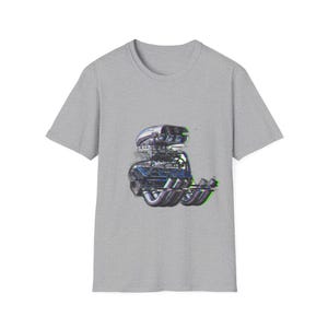 Camiseta NHRA Top Fuel Drag Racing Supercharger & Headers | Glitch Art VHS Aesthetic Raw Power Motorsport imagem 3