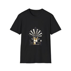 Camiseta NHRA Top Fuel Dragster Art Deco / Regalo vintage para aficionados a las carreras de aceleración / Camiseta geométrica de coche de velocidad imagen 6