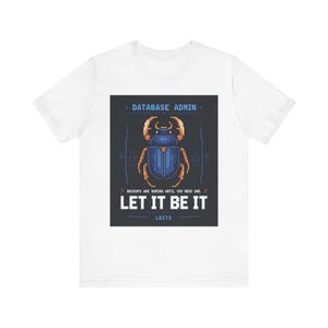 Maglietta per amministratore di database / Maglietta divertente per geek IT e amministratori di sistema / Pixel art retrò