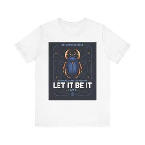 ネットワークエンジニア・システム管理者Tシャツ、ネットワークエンジニア「Let It Be IT」、ITプロフェッショナルへのネットワーク管理者ギフト
