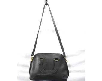 Vintage Coach 9903 Baxter Leather Satchel Bag Black w/Strap Made in USA Rare