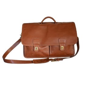 Vintage Coach Leather Briefcase - Etsy