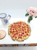 Polymer Clay Miniature Dollhouse Cheese Pizza, 1' 3/4 Diameter 