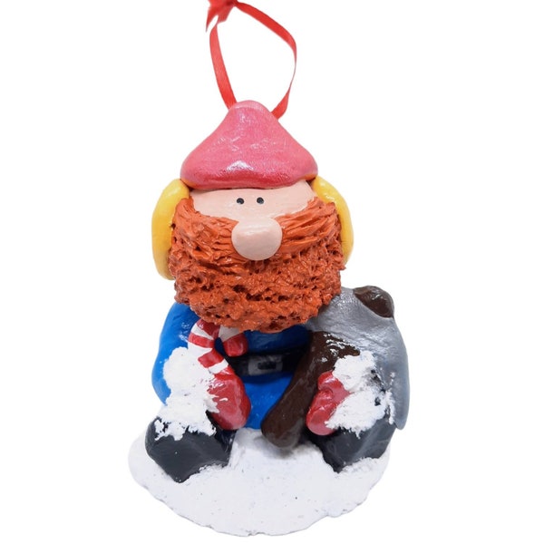 Polymer Clay - Yukon Cornelius Ornament, Rudolph The Red Nosed Reindeer