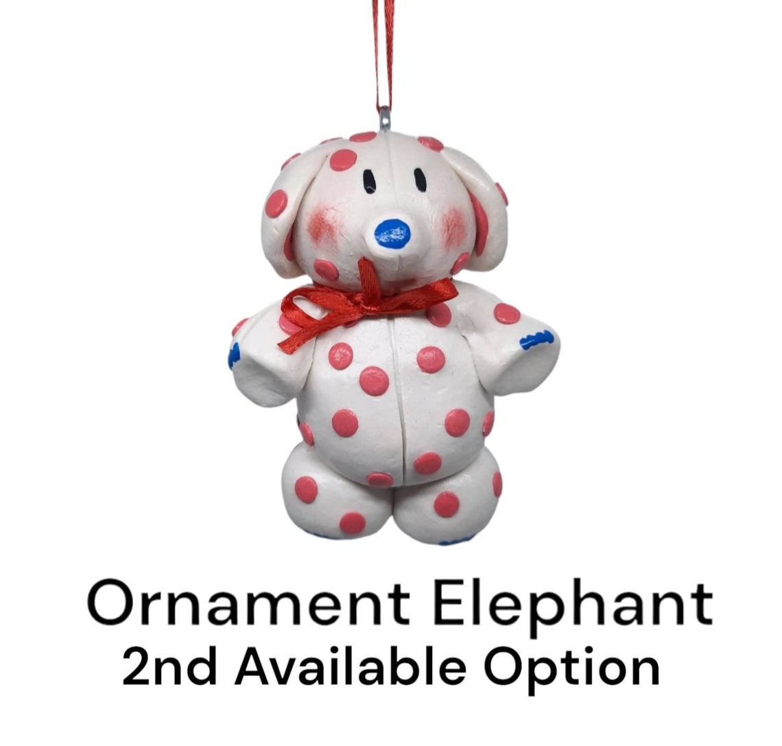 Polymer Clay Rudolph Spotted Misfit Toy Elephant Figurine OR - Etsy