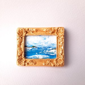 Ocean Scene With Beautiful Frame, Refrigerator Magnet