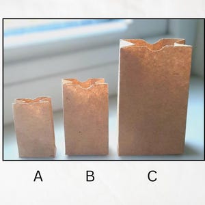Dollhouse Miniature Paper Bags - 3 Sizes Available