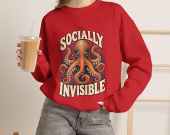 Sudadera de pulpo socialmente invisible