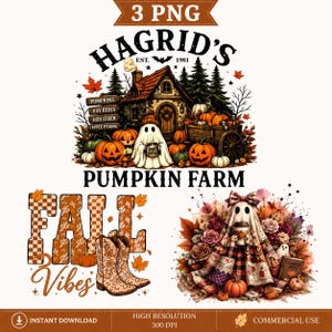 Retro Autumn Ghost PNG, Fall Season PNG, Pumpkin Patch PNG, Pumpkin Spice Girl, Fall Vibes, Pumpkin Season Design