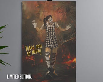 Trixie The Clown: 'Chaos' Autographed Artwork