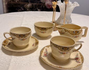 Vintage Johnson Brothers (England) fine china set for two