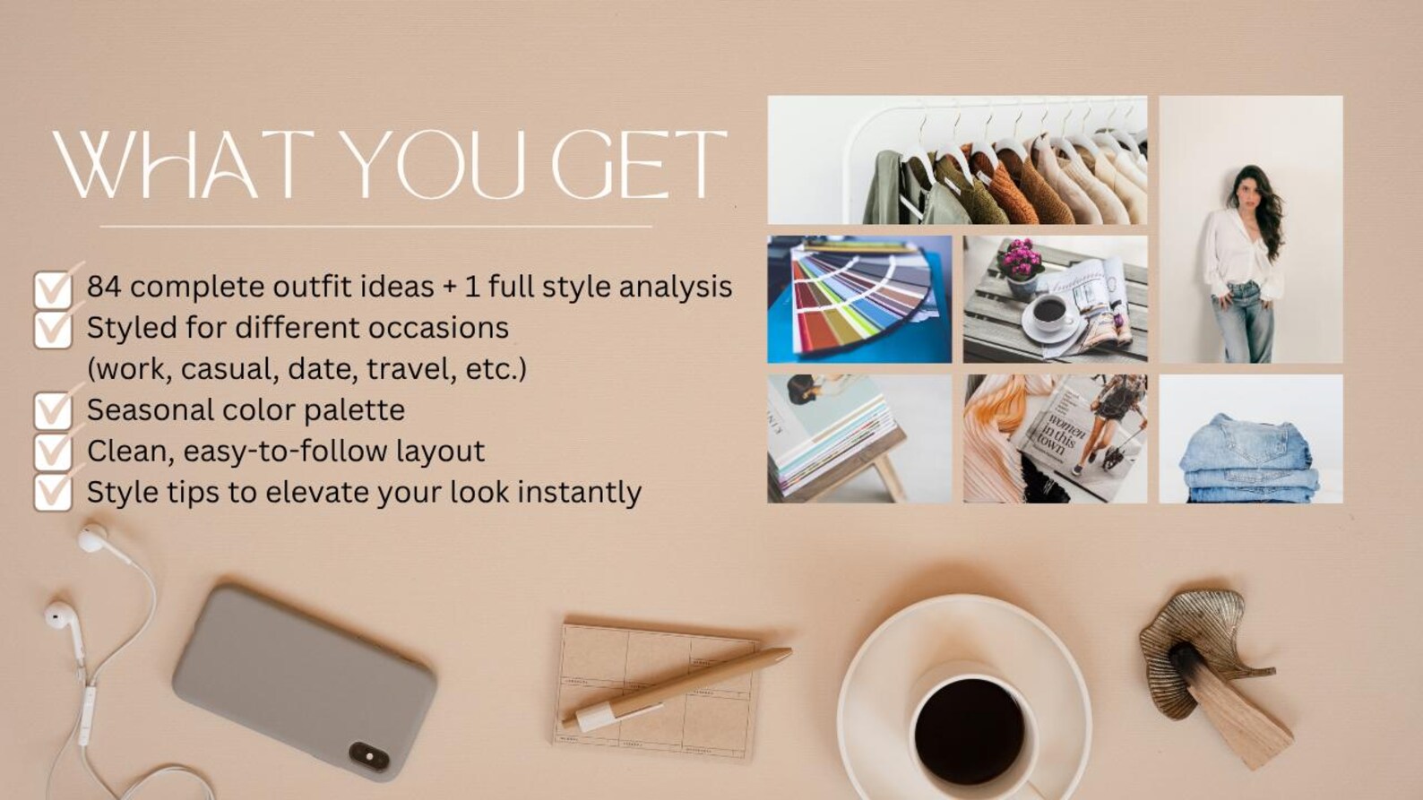 Personalized Style Guide, Custom Outfit Planner, 84 Looks, 4 Seasons ...