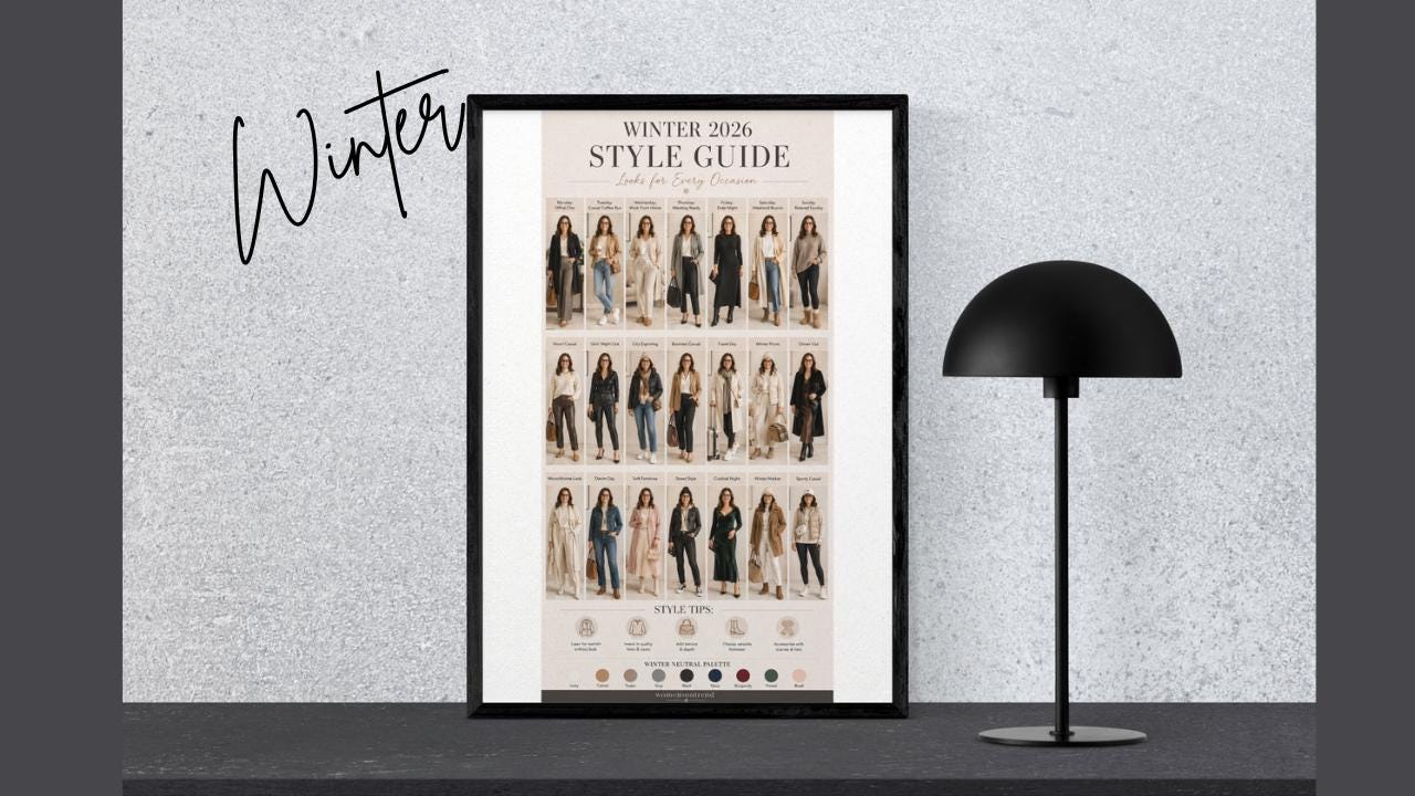 Personalized Style Guide, Custom Outfit Planner, 84 Looks, 4 Seasons ...