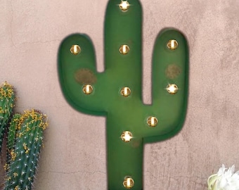 Marquee sign large cactus sign marquee…. baby family room boys room gift birthday wedding play room patio boho decor