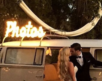Marquee Sign Photos Sign Lighted Sign Metal or Wood Marquee Letters  Open Bar Custom.. Wedding Gift Anniversary Booth Bus Restaurant