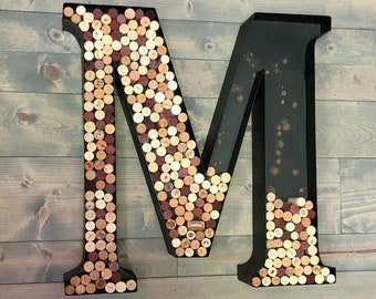 Channel Letter Wedding Letters Initials Letters & Numbers Wine Corks 24"...… Letter Metal Succulent Letter Wedding Home Decor Birthday