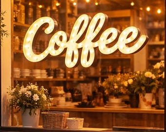 Custom wood marquee sign – handmade light up sign, rustic decor
