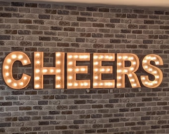 14-24" metal marquee letter, light up sign, custom color