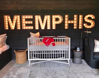 18" Marquee Letters...light up letter, Metal Steel, marquee letters, Boho, MCM, Mid Century Sign, Outdoor, Business
