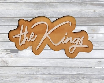 Custom business logo ~ custom wooden layered sign with 3d text ~wedding sign, small business sign, nursery, vendor's booth painted wood sign