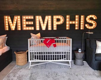 Large steel marquee letter, light up sign, 14-24 inch