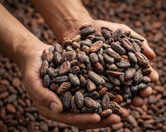 Theobroma Cacao Beans: Natural Dried Cocoa for Chocolate Making, Baking, Beverages