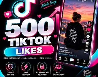 TikTok Likes Growth Package, Digital Download for Social Media Engagement