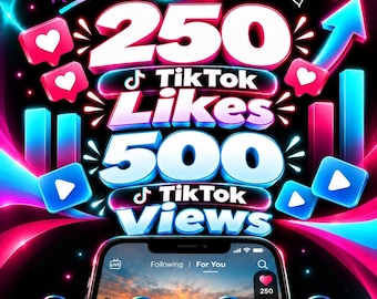 May include: A digital graphic featuring neon pink and blue light trails on a black background. Text reads: Tik Tok Growth Made Easy, 250 TikTok Likes, 500 TikTok Views, More Visibility More Opportunities, Real Engagement, Fast Delivery, Safe & Secure, Boost Your Reach, Real People, Real Growth, A Brighter You.