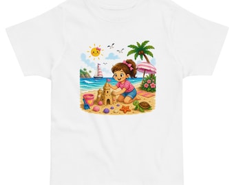Kids Beach T-Shirt Summer Shirt for Boys and Girls Ocean Adventure Tee Cute Beach Outfit Kids Gift