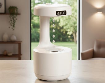 Air Humidifier Anti Gravity, Levitating Water Drop Lamp, Mist Humidifier, Desk Decor, Aesthetic Room Gift