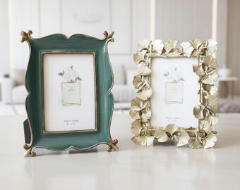 Aesthetic Photo Frame, Vintage Style Picture Frame, Cute Desk Decor, Unique Gift Idea, Home Decor Frame