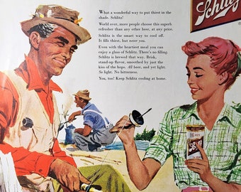 Beer Ads~Your Choice~Schlitz Beer~1940's-1950's Vintage Advertisements