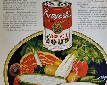 Campbell's Soup Ads~Your Choice Kitchen Decor Original Vintage Advertising