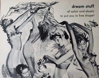 JANTZEN ADS - Your Choice Panty Girdles Original 1940's Vintage Magazine Ads