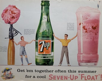 7up Ads~Your Choice~Original Vintage Magazine  Ads