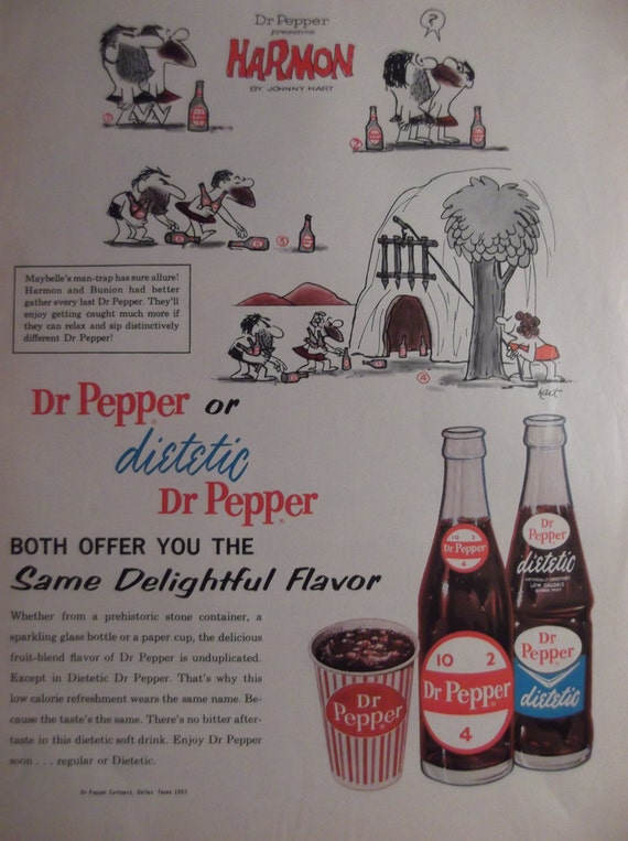 Dr Pepper Ad Kitchen Print Cafe Decor Restaurant Wall Art Etsy