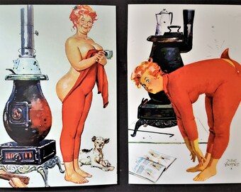 Lg. Hilda Magnets (2) Sexy Pin-Up Artist Duane Bryers Refrigerator Magnet Great Gift Idea