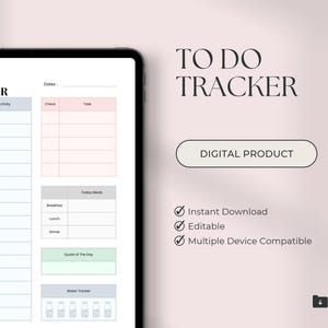 Planificador de tareas, lista de tareas pendientes, horario diario y por horas, lista de verificación de tareas, registro de comidas y agua.