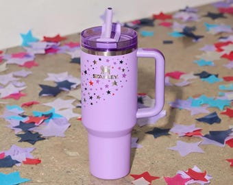 Stanley Tumbler with Handle and Straw 40 oz-Tumbler with design