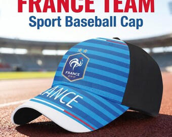 France Soccer Baseball Cap | FFF Les Bleus Football Fan Hat | France National Team Gift | Soccer Fan Hat | World Cup 2026 Souvenir