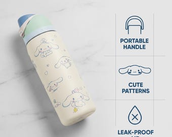 Owala Tumbler, 32oz Insulated Stainless Steel Water Bottle,Tumbler With Cinnamoroll Design