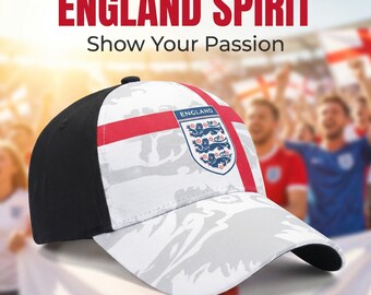 England Soccer Baseball Cap | Three Lions Football Fan Hat |  England National Team Gift | Soccer Fan Hat | World Cup 2026 Souvenir